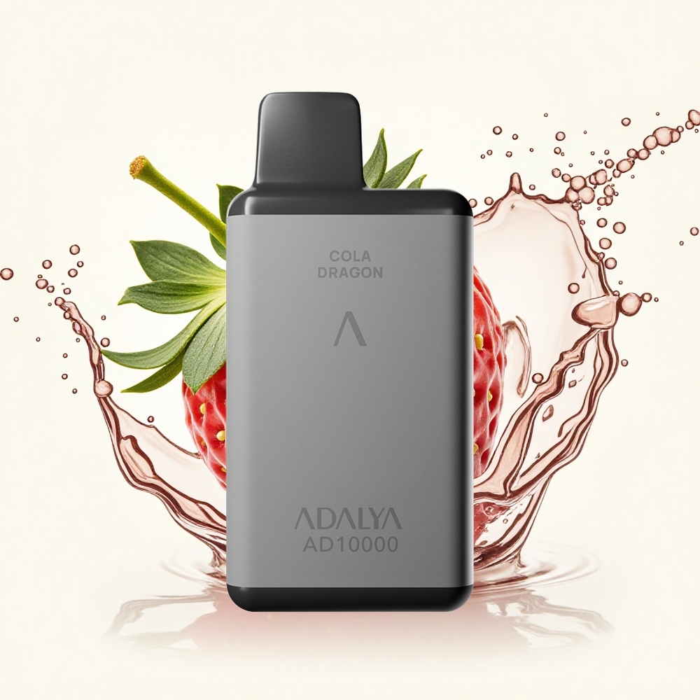 Adalya AD 10000 Aardbei Golf Space Gray USB-C 650 mAh