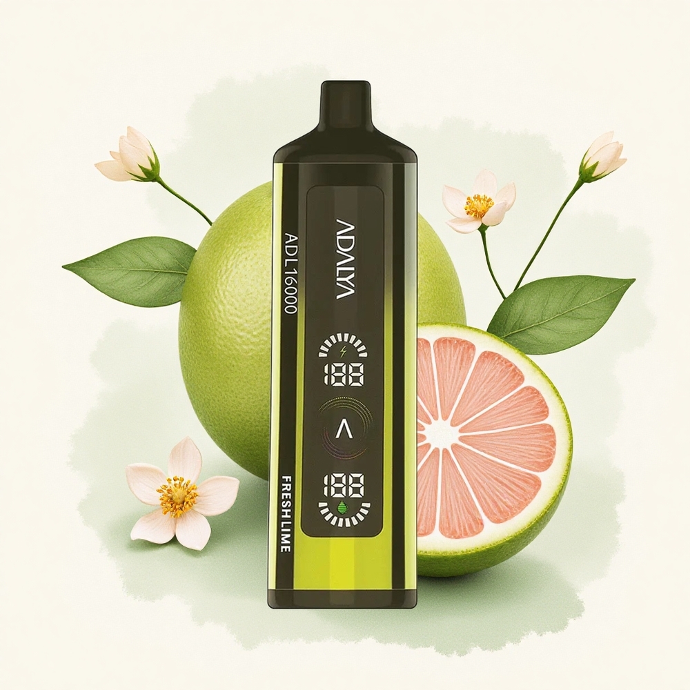 Adalya ADL 16000 PRO Frisse Limoen Smart Mesh Coil USB-C 1000 mAh