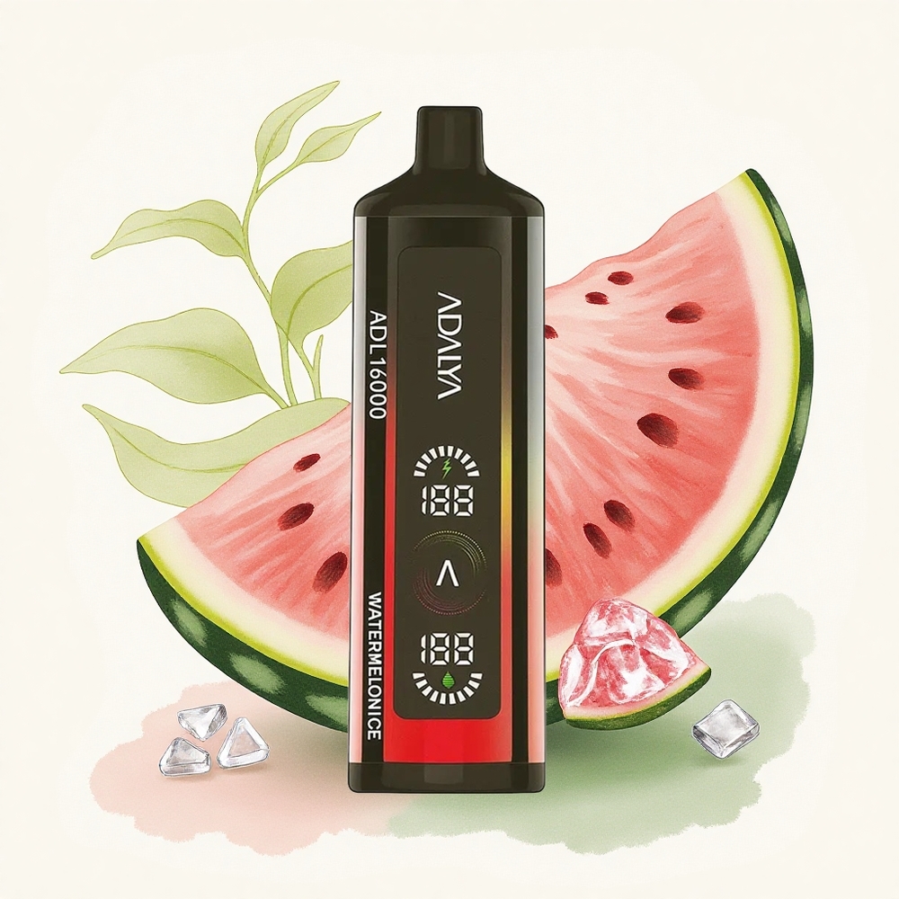 Adalya ADL 16000 PRO Watermeloen IJs Staal Pijp 1000 mAh