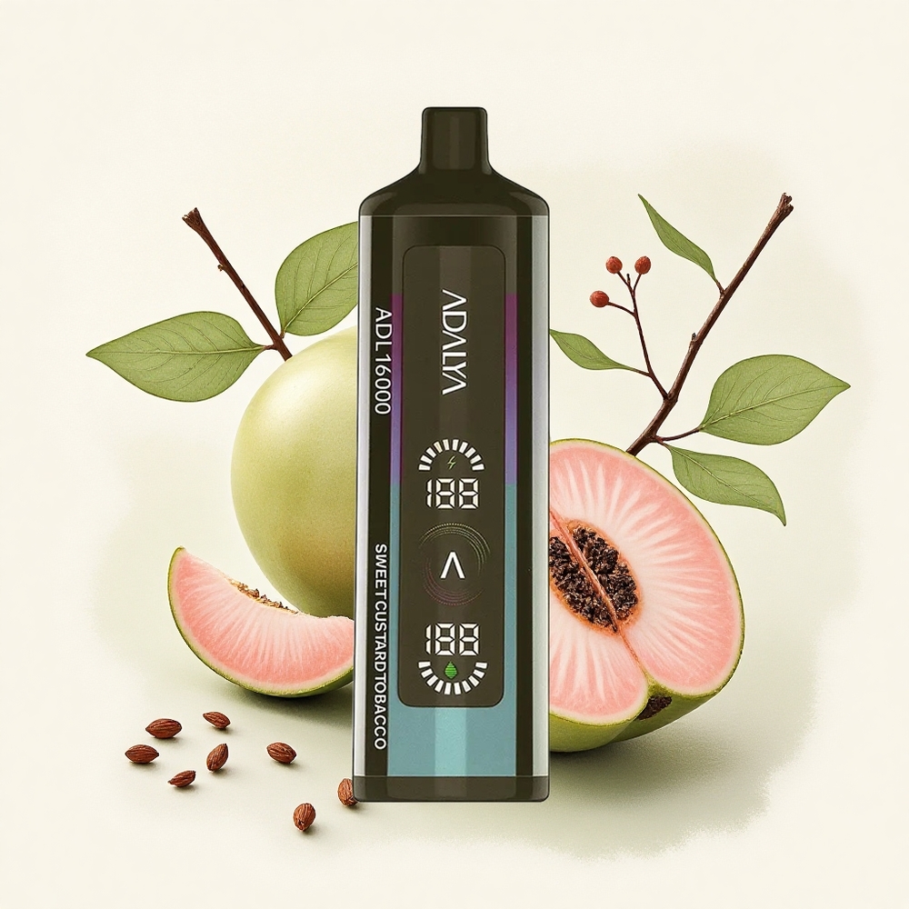 Adalya ADL 16000 PRO Zoete Vla Tabak met 1000 mAh en digitaal scherm