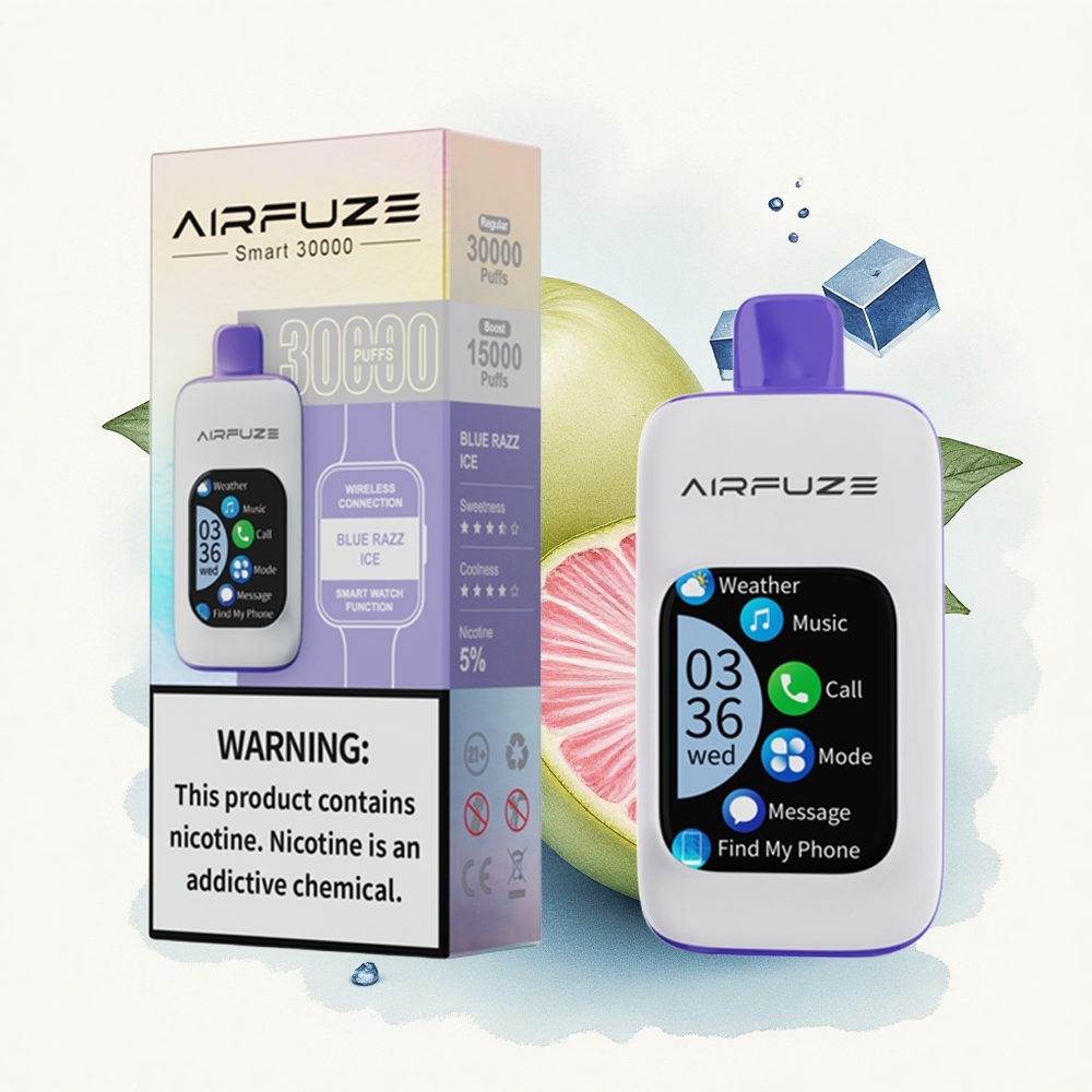 AirFuze Smart 30000 Blauwe Framboos IJs 5% Nicotine 900mAh