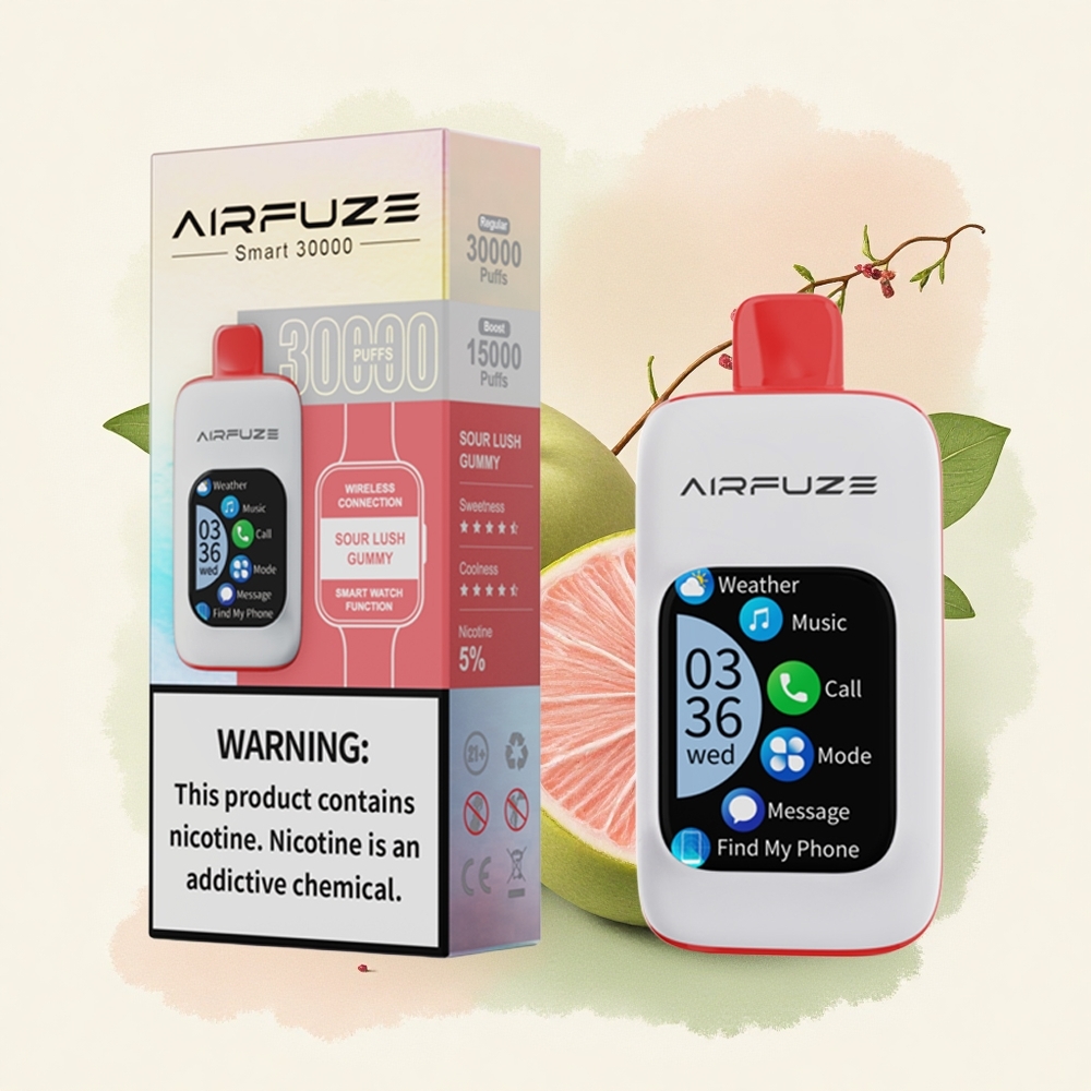 AirFuze Smart 30000 Zure Weelderige Gummy 5% Nicotine 900mAh