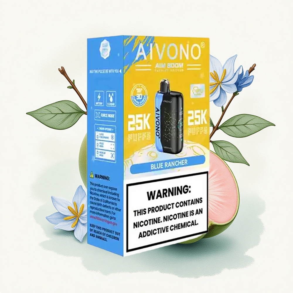 Aivono Aim Boom 25000 Blauwe Rancher 0% Nicotine 650mAh
