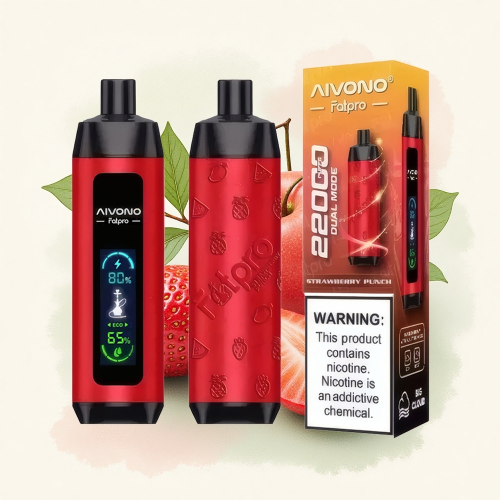 Aivono Aim Fatpro 22000 Aardbeien Punch 5% Nicotine 600mAh