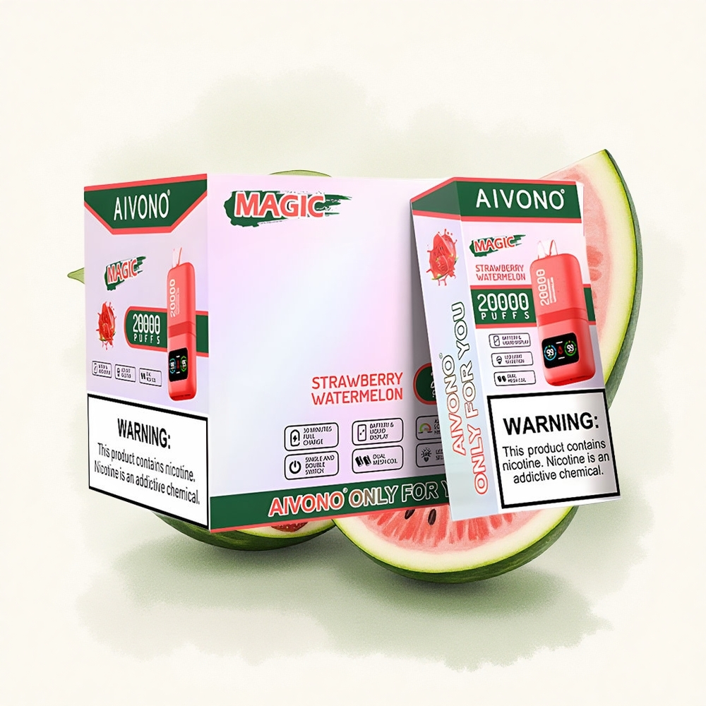 Aivono Aim Magic 20000 Aardbei Watermeloen Dual Mesh 5% Nicotine 600mAh