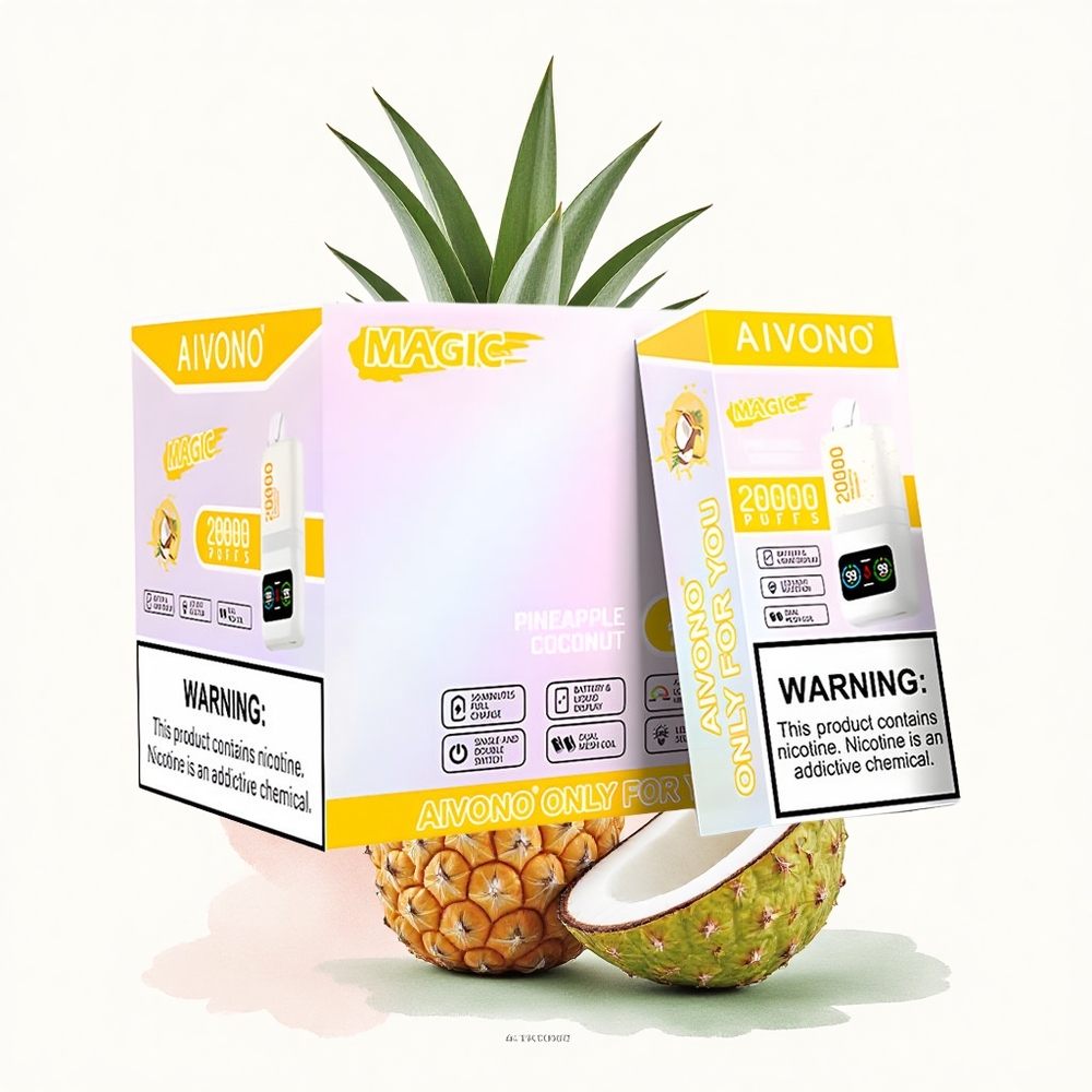 Aivono Aim Magic 20000 Ananas Kokosnoot Dual Mesh LCD 600mAh