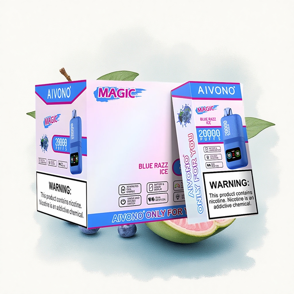Aivono Aim Magic 20000 Blauwe Framboos IJs met 5% Nicotine en 600mAh