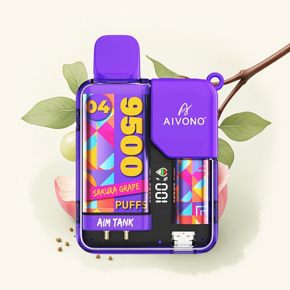 Aivono Aim Tank 9500 Sakura Druif 650mAh 18ml