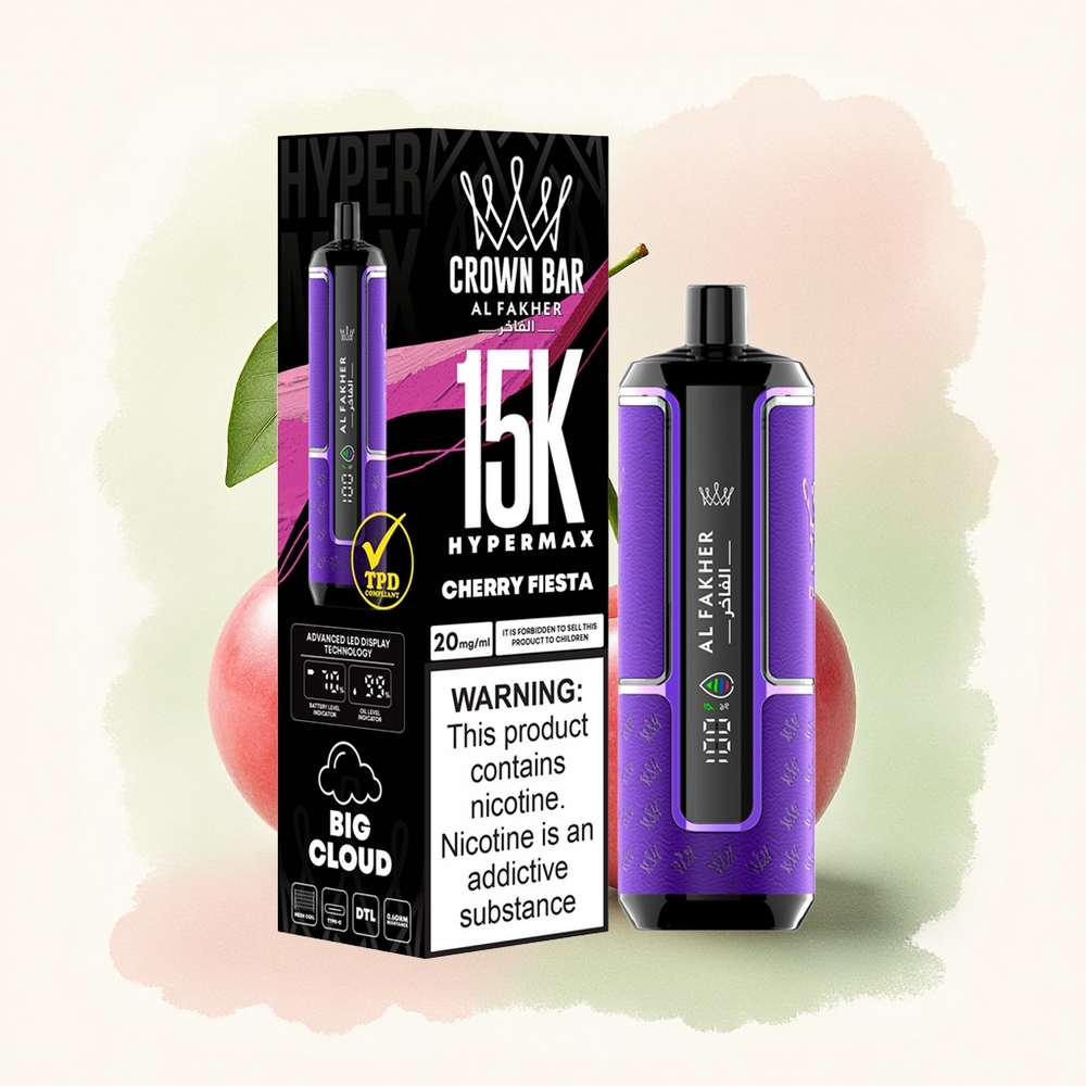 Al Fakher Crown Bar 15K Hypermax Kersfeest 22ml 600mAh Direct-to-Long
