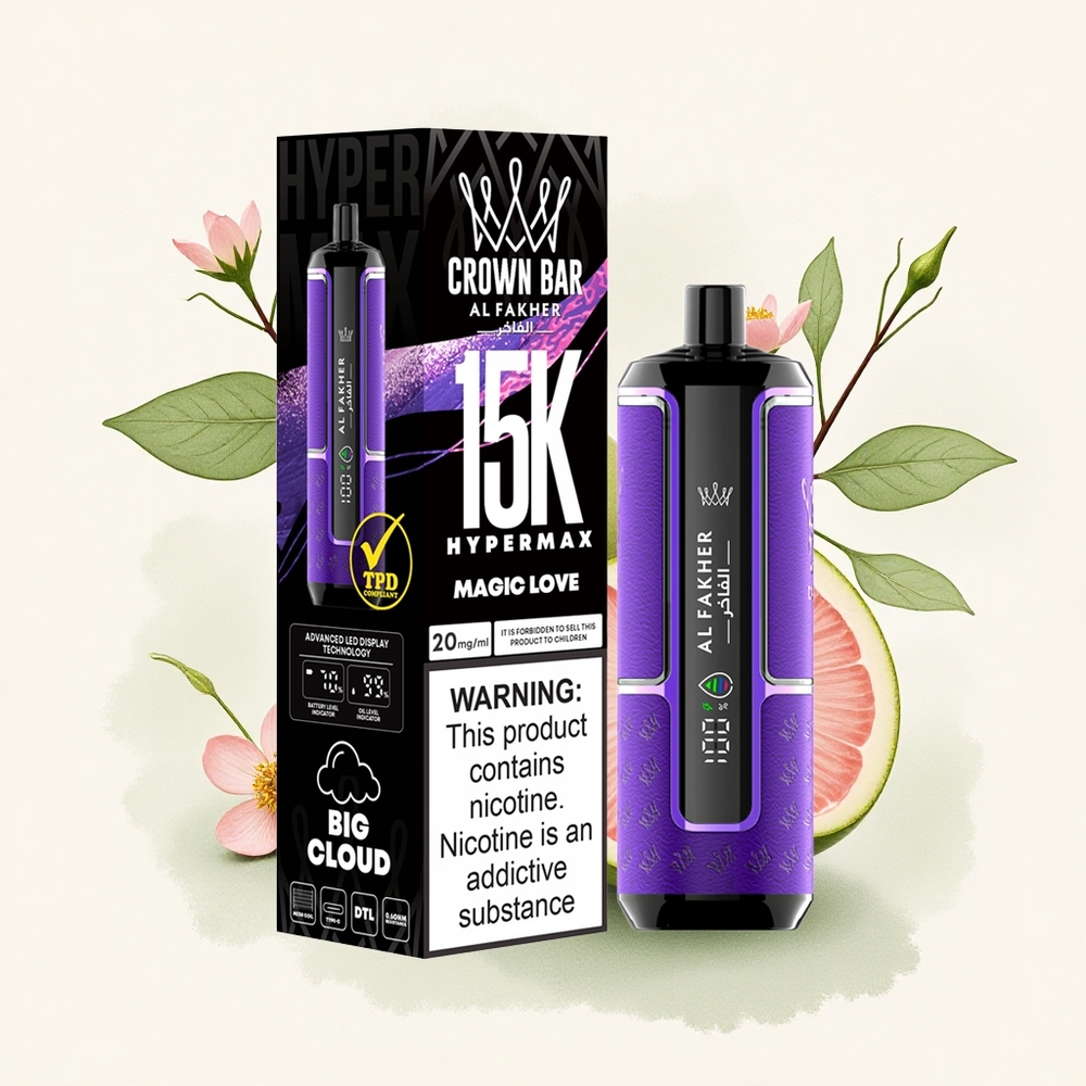 Al Fakher Crown Bar 15K Hypermax Magische Liefde 22ml 600mAh