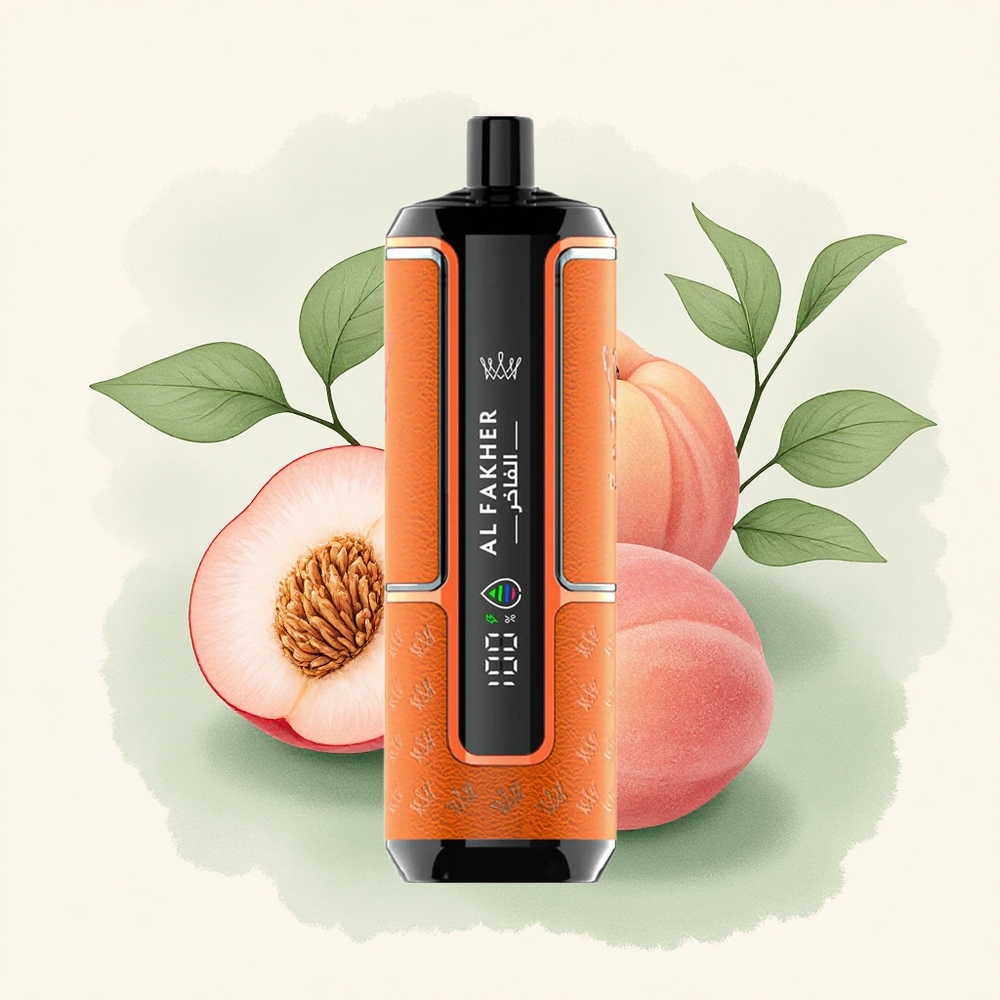 Al Fakher Crown Bar 15K Hypermax Perzikijs 22ml 600mAh Direct-to-Long