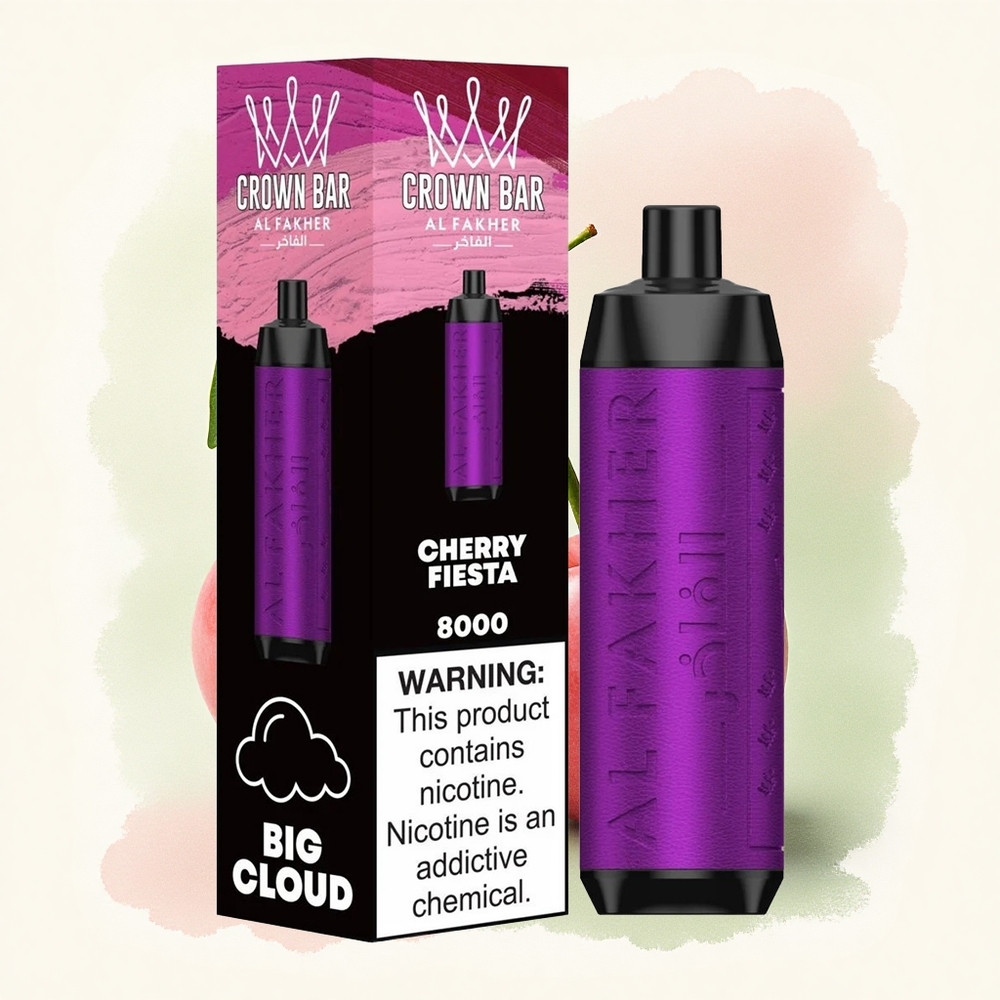 Al Fakher Crown Bar 8000 Crystal Kersfeest 600mAh Type-C 5mg Nicotine