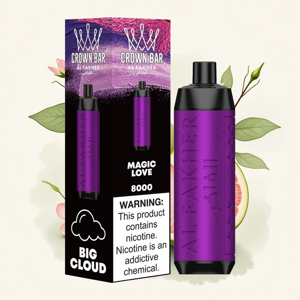 Al Fakher Crown Bar 8000 Crystal Magische Liefde 600mAh 18ml Nicotine