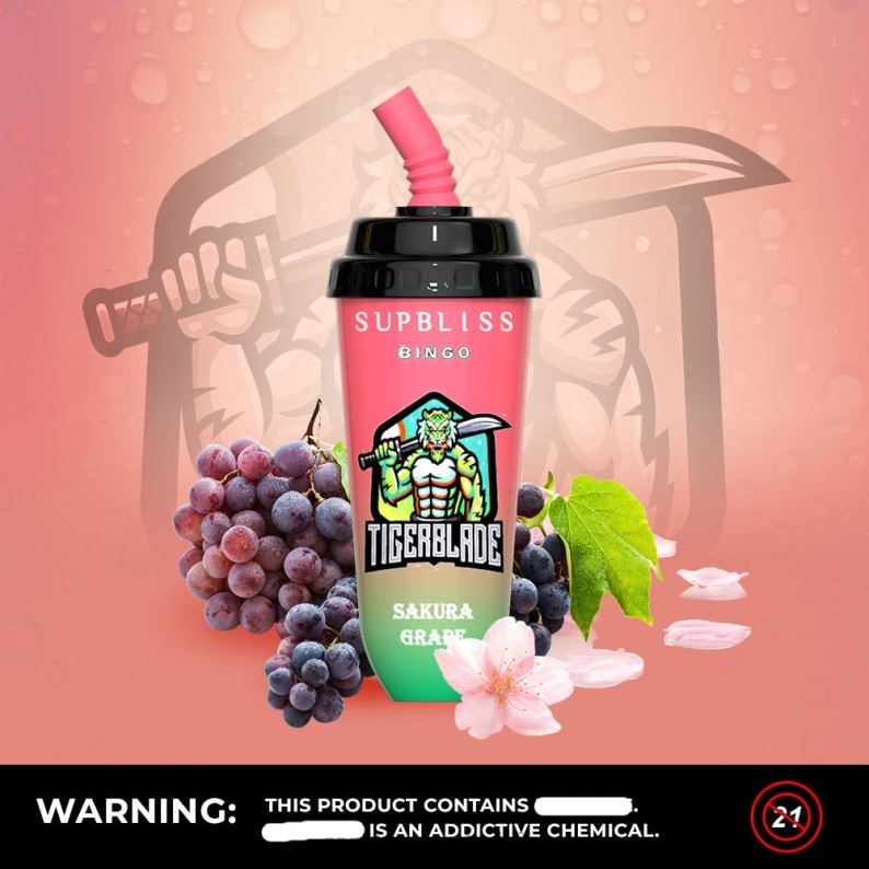 Tornado Vape België | RandM Supbliss Bingo 8000 vape pod-apparaat 1 st roze citroen FV0D6260