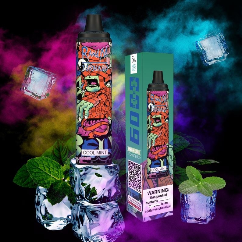 RandM Vape Antwerpen | RandM Tornado 6000 luchtstroomregeling vape pod-apparaat 1 st frisse munt FV0D6282