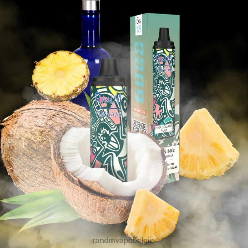 RandM Vape Prijs | RandM Tornado 6000 luchtstroomregeling vape pod-apparaat 1 st aardbei donut FV0D6285