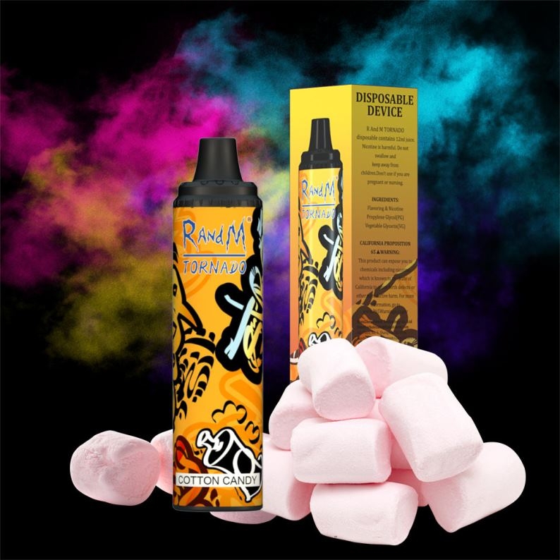 RandM Vape Prijs | RandM Tornado 6000 luchtstroomregeling vape pod-apparaat 1 st aardbei donut FV0D6285