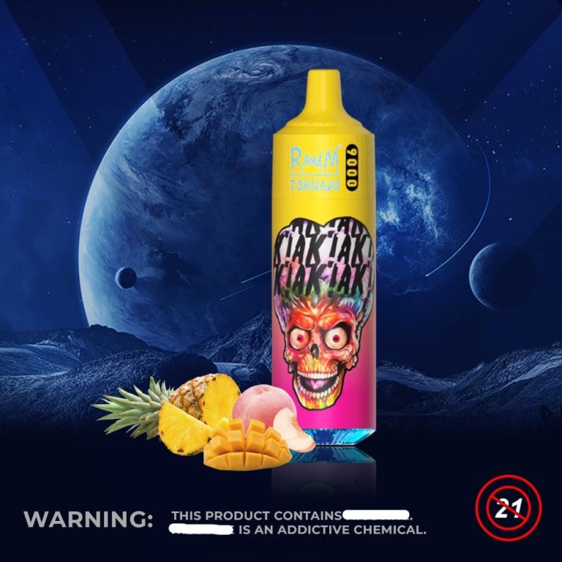 perzikkleurige mango-ananas