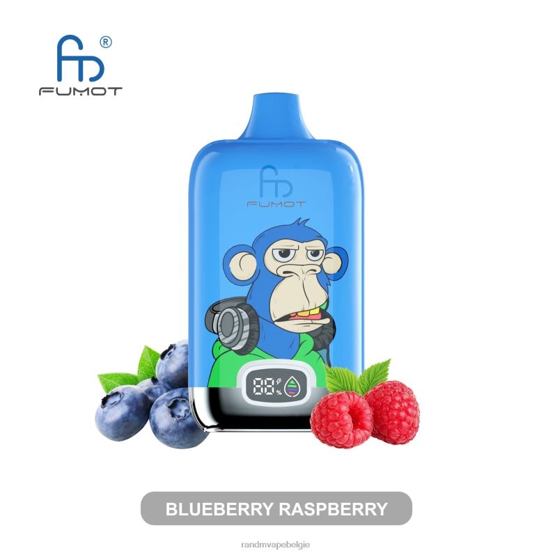 RandM Tornado Belgium | Fumot Original RandM Digital Box 12000 batterij en vloeistofdisplay vape-apparaat gemixte bessen FV0D613