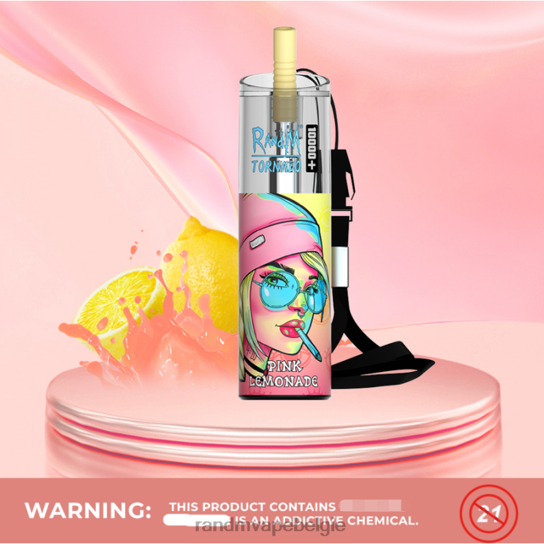 RandM Tornado Bestellen | RandM Tornado 10000 plus luchtstroomregeling vape-apparaat 1 st roze limonade FV0D677