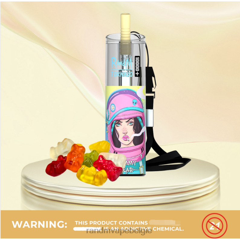 RandM Vapes Bestellen | RandM Tornado 10000 plus luchtstroomregeling vape-apparaat 1 st gemixte bessen FV0D678