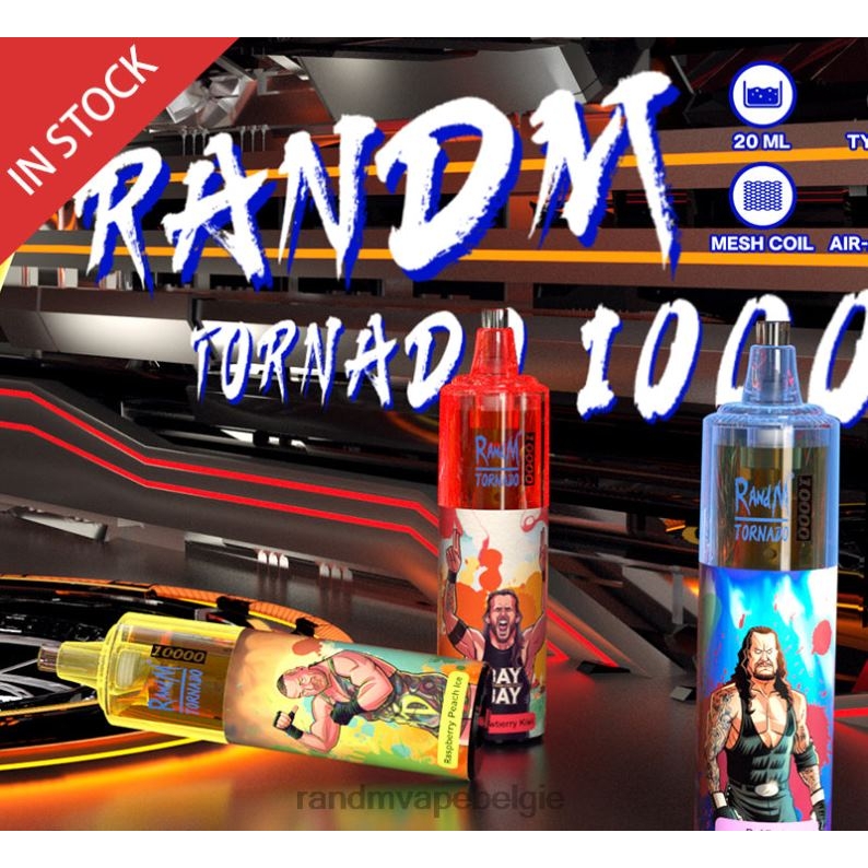 RandM Tornado Belgium | RandM Tornado 10000 luchtstroomregeling vape-apparaat 1 st bosbessen kers FV0D6103