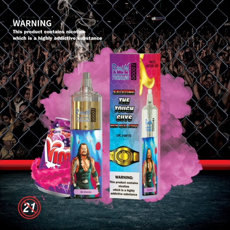 RandM Vapes Bestellen | RandM Tornado 10000 luchtstroomregeling vape-apparaat 1 st aardbei-kiwi FV0D6118
