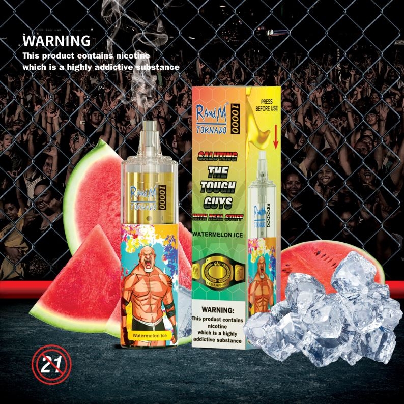 RandM Vapes Bestellen | RandM Tornado 10000 luchtstroomregeling vape-apparaat 1 st aardbei-kiwi FV0D6118