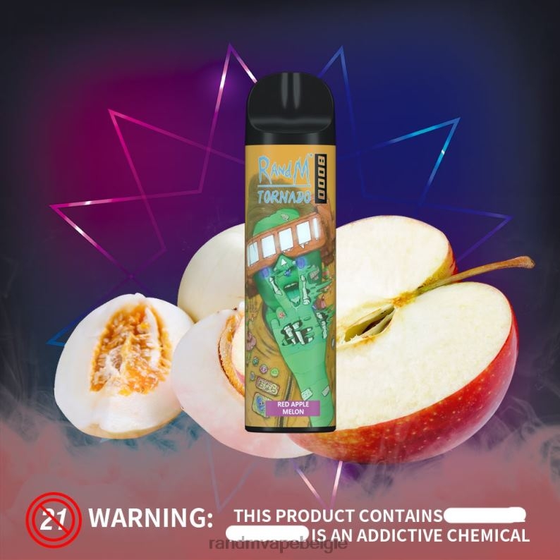 RandM Tornado Belgium | RandM Tornado 8000 vape-apparaat met luchtstroomregeling 1 st druif sinaasappel FV0D6243