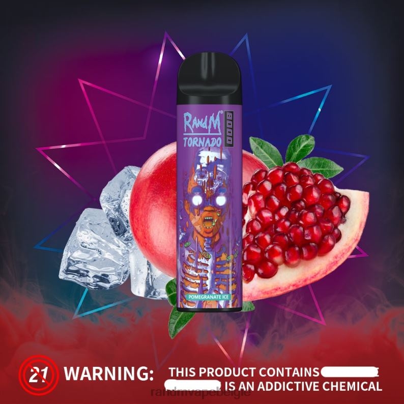 RandM Tornado Belgium | RandM Tornado 8000 vape-apparaat met luchtstroomregeling 1 st kersenlychee FV0D6253