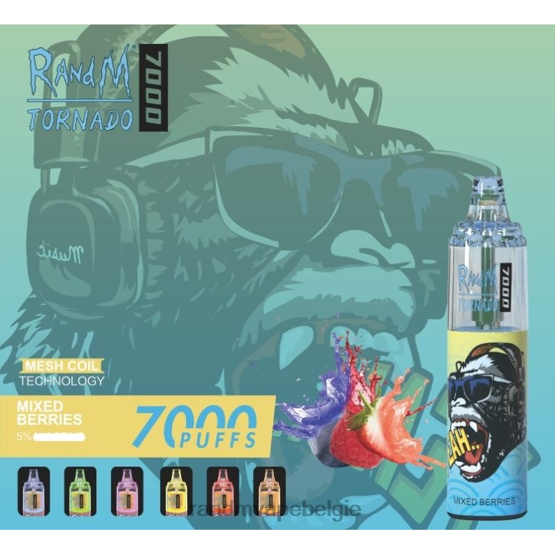 RandM Tornado Bestellen | RandM Tornado 7000 vape-apparaat met luchtstroomregeling 1 st bananen milkshake FV0D6177