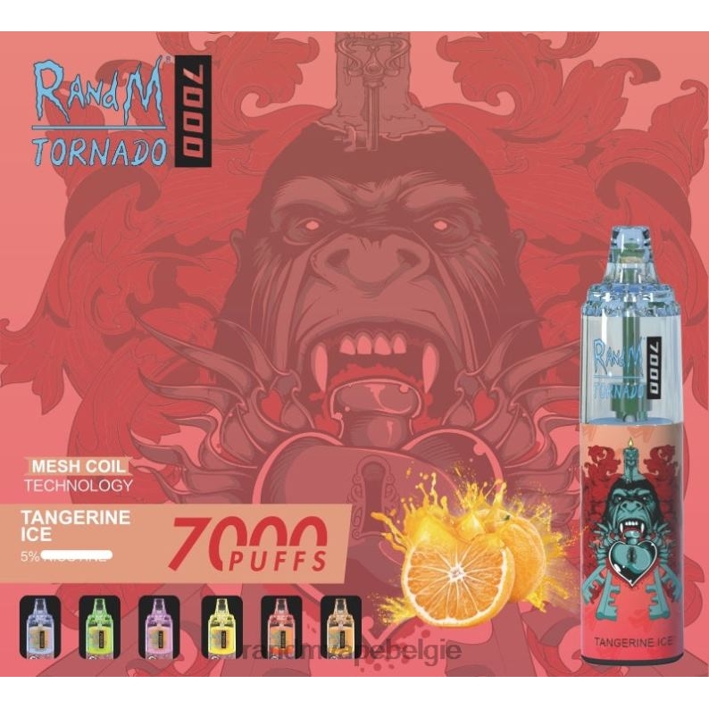 RandM Tornado Bestellen | RandM Tornado 7000 vape-apparaat met luchtstroomregeling 1 st bananen milkshake FV0D6177