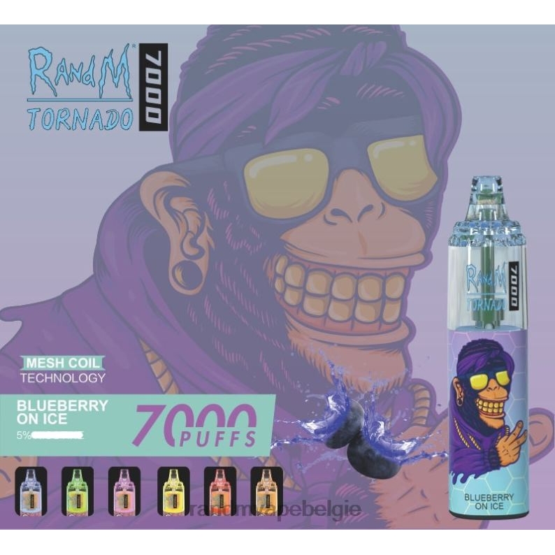 RandM Tornado Bestellen | RandM Tornado 7000 vape-apparaat met luchtstroomregeling 1 st bananen milkshake FV0D6177