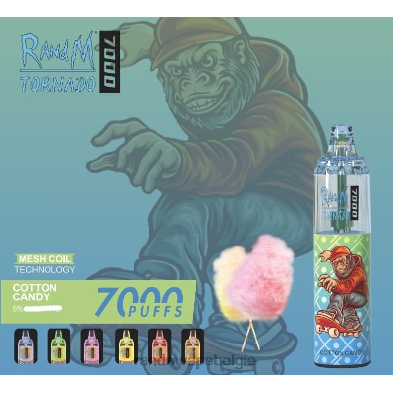 RandM Tornado Bestellen | RandM Tornado 7000 vape-apparaat met luchtstroomregeling 1 st bananen milkshake FV0D6177