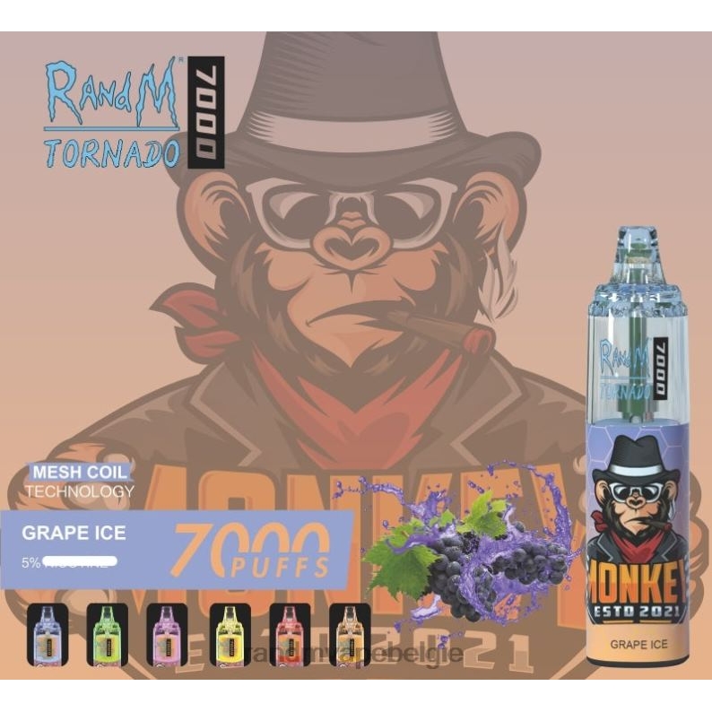 RandM Tornado Bestellen | RandM Tornado 7000 vape-apparaat met luchtstroomregeling 1 st bananen milkshake FV0D6177