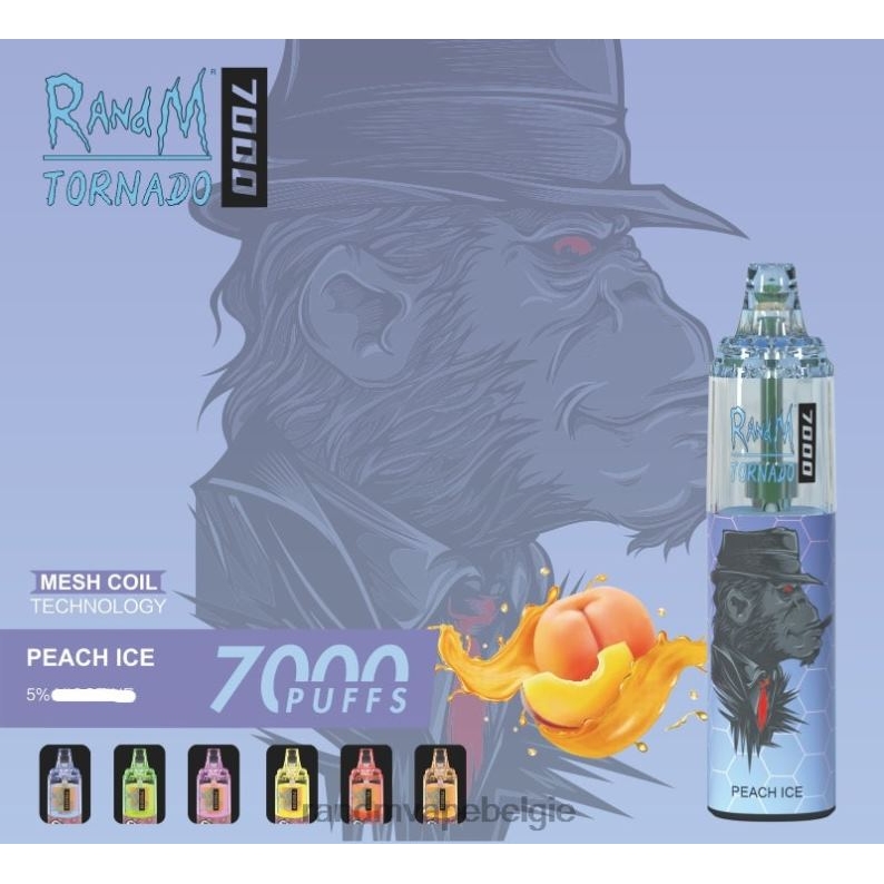 RandM Tornado Bestellen | RandM Tornado 7000 vape-apparaat met luchtstroomregeling 1 st bananen milkshake FV0D6177