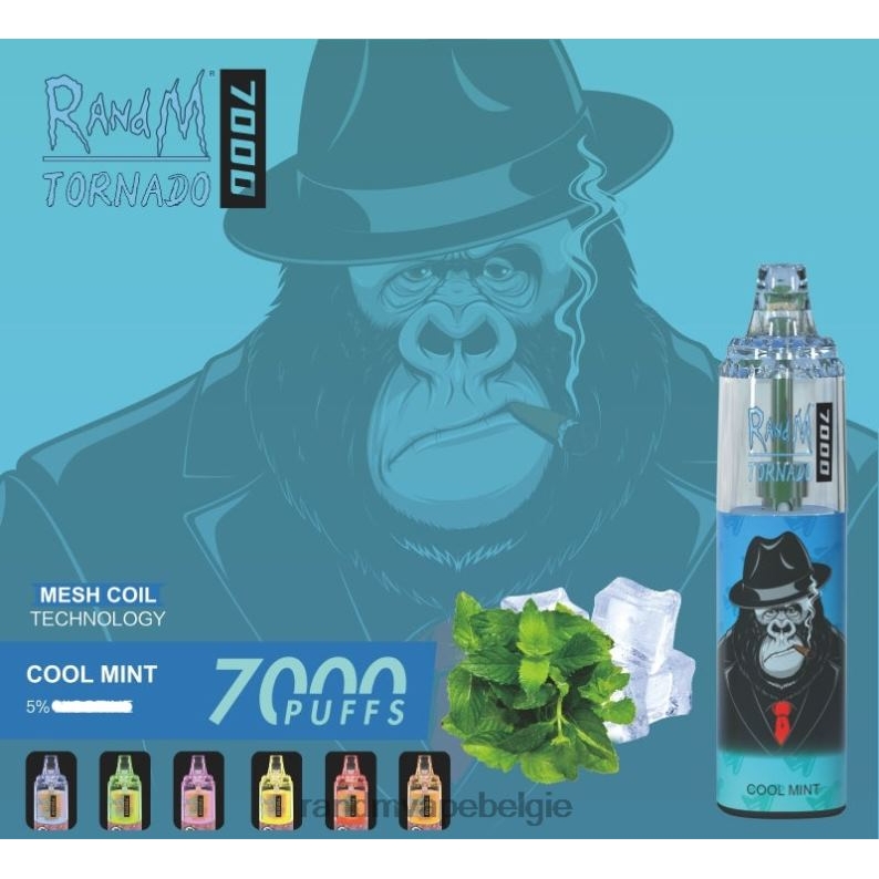 RandM Tornado Bestellen | RandM Tornado 7000 vape-apparaat met luchtstroomregeling 1 st bananen milkshake FV0D6177