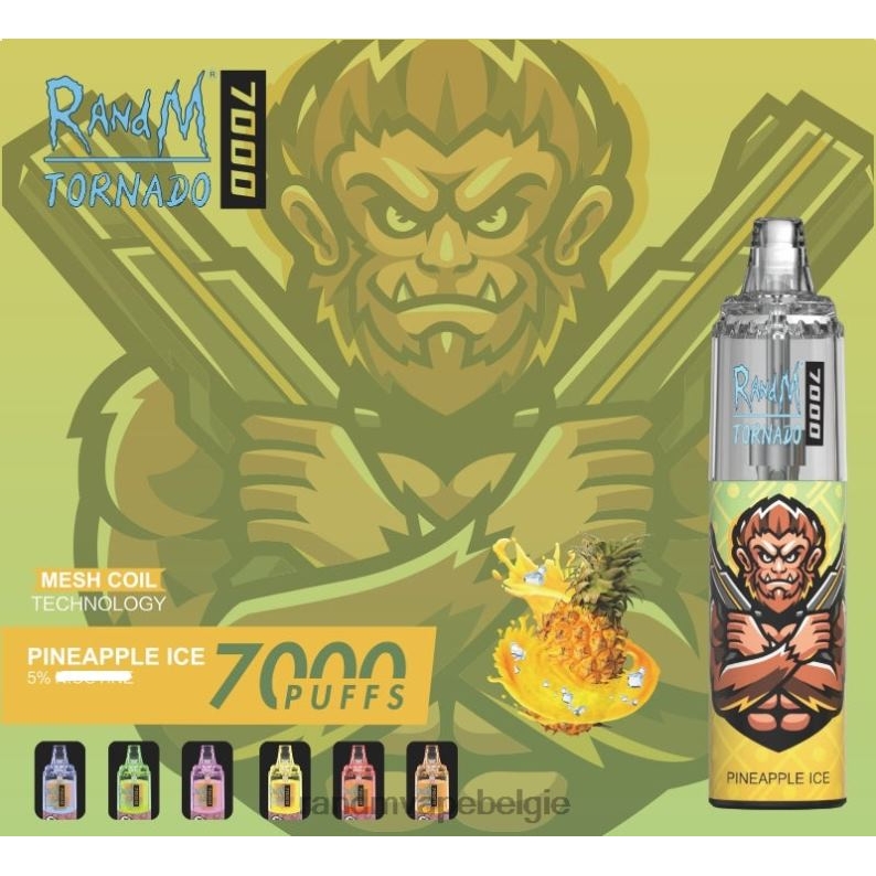 RandM Tornado Bestellen | RandM Tornado 7000 vape-apparaat met luchtstroomregeling 1 st bananen milkshake FV0D6177