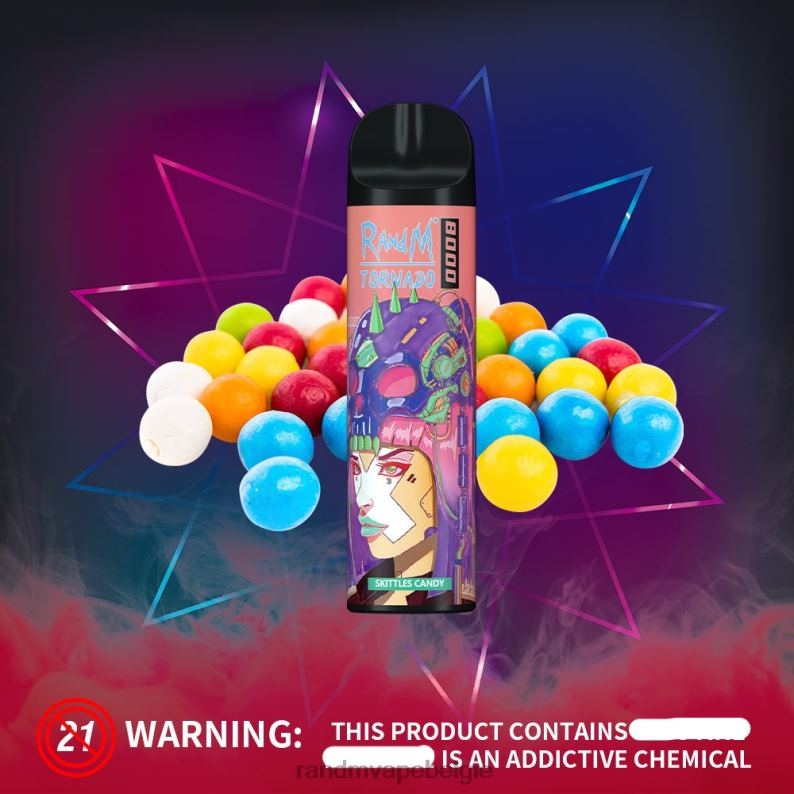 Tornado Vape België | RandM Tornado 8000 vape-apparaat met luchtstroomregeling 1 st zure appel FV0D6240