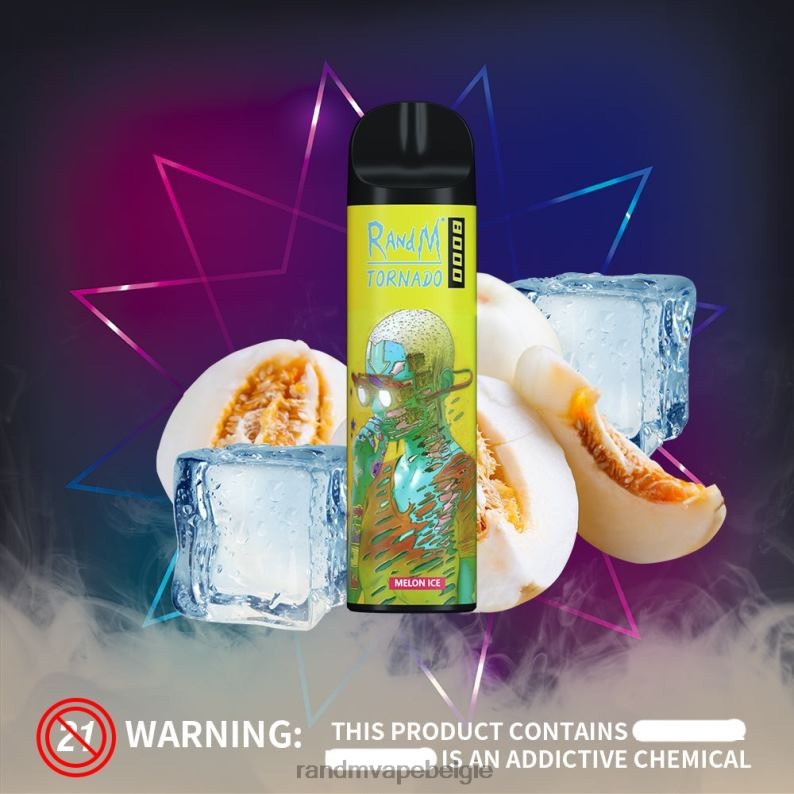 Tornado Vape België | RandM Tornado 8000 vape-apparaat met luchtstroomregeling 1 st zure appel FV0D6240
