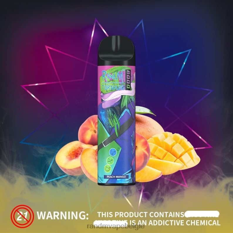 Tornado Vape België | RandM Tornado 8000 vape-apparaat met luchtstroomregeling 1 st zure appel FV0D6240