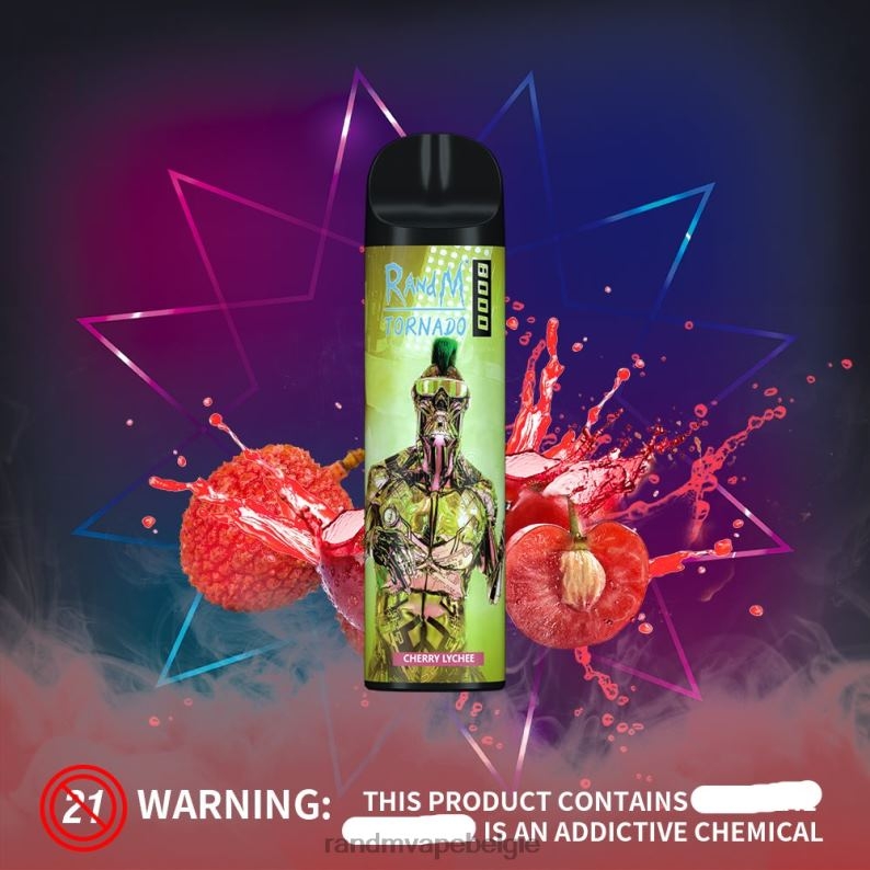 Tornado Vape België | RandM Tornado 8000 vape-apparaat met luchtstroomregeling 1 st zure appel FV0D6240