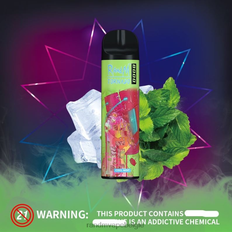 Tornado Vape België | RandM Tornado 8000 vape-apparaat met luchtstroomregeling 1 st zure appel FV0D6240