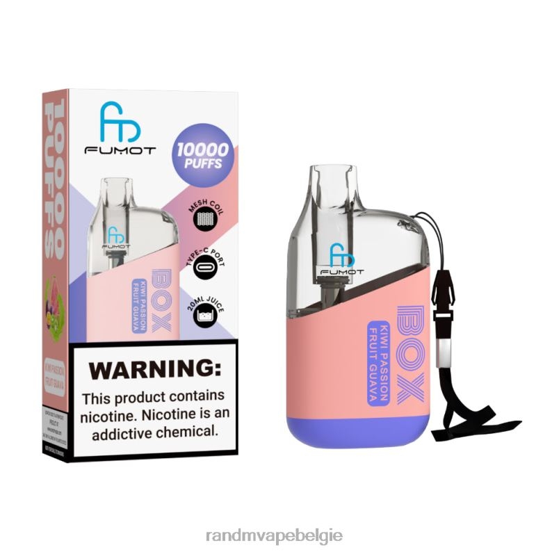 RandM Vape België | Fumot Original RandM Tornado Box 10000 luchtstroomregeling vape-apparaat 1 st bosbessen ijs FV0D691