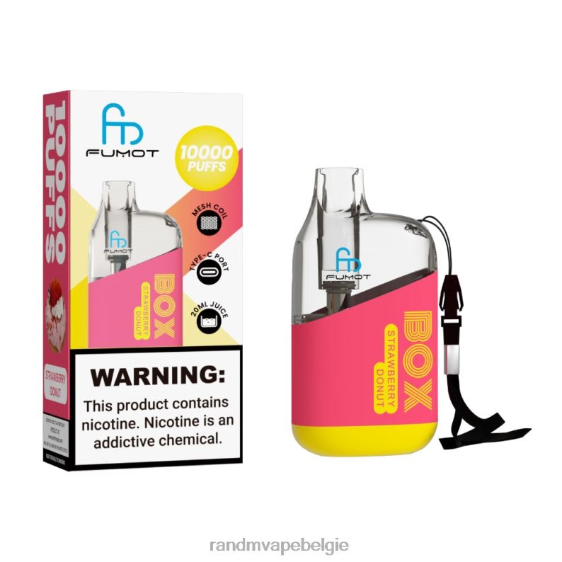 RandM Vape België | Fumot Original RandM Tornado Box 10000 luchtstroomregeling vape-apparaat 1 st tabak munt FV0D6101