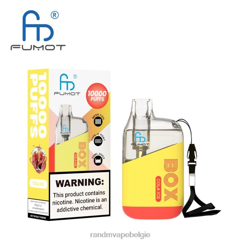 RandM Vape België | Fumot Original RandM Tornado Box 10000 luchtstroomregeling vape-apparaat 1 st tabak munt FV0D6101