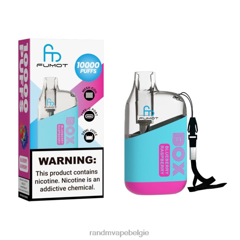 RandM Vape België | Fumot Original RandM Tornado Box 10000 luchtstroomregeling vape-apparaat 1 st tabak munt FV0D6101