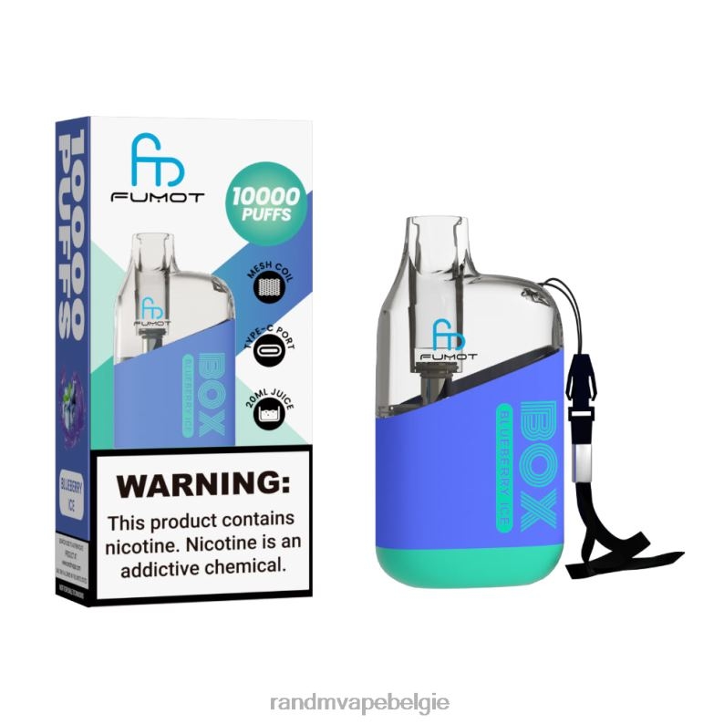 Tornado Vape België | Fumot Original RandM Tornado Box 10000 luchtstroomregeling vape-apparaat 1 st cola-ijs FV0D6100