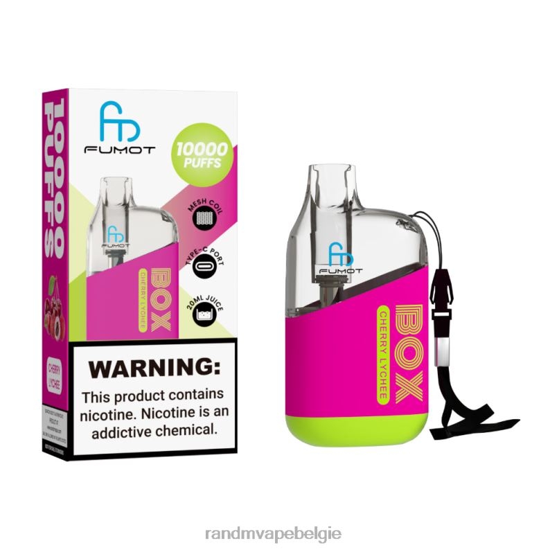 Tornado Vape België | Fumot Original RandM Tornado Box 10000 luchtstroomregeling vape-apparaat 1 st cola-ijs FV0D6100