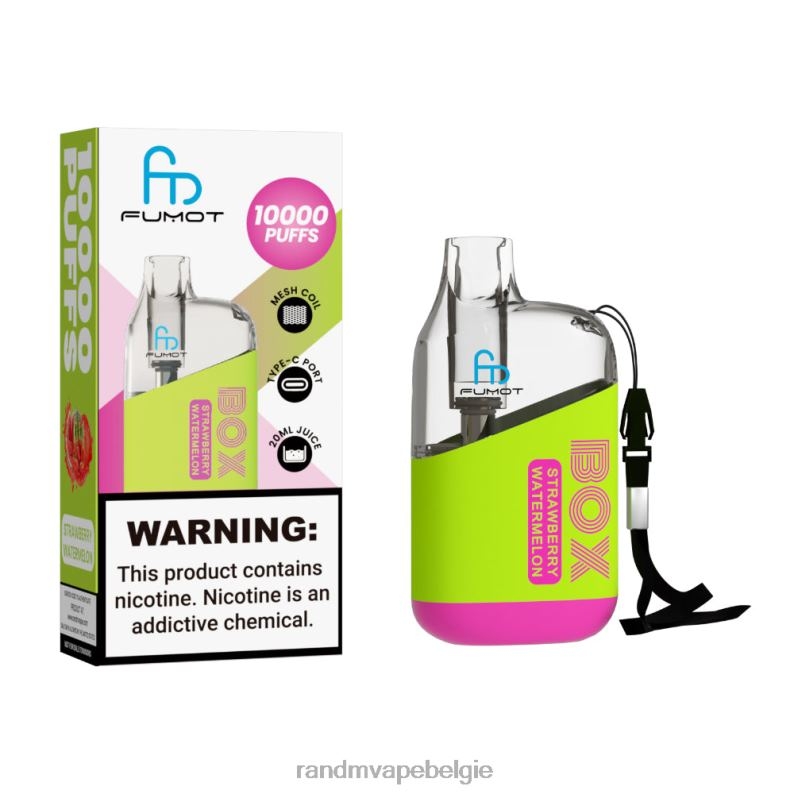 Tornado Vape België | Fumot Original RandM Tornado Box 10000 luchtstroomregeling vape-apparaat 1 st perzik-mango FV0D690